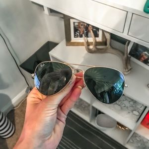 AUTHENTIC GOLD RAYBANS